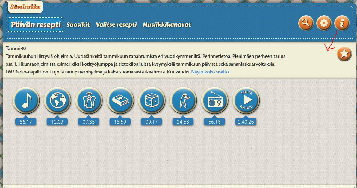 47 Liite 6 Info-napin sijoitus sovelluksessa Parannusehdotus 2 & 3 kohtiin on supistaa info-valikon sisältö sisällysluetteloksi valikon alkuun, josta käyttäjä voi yksitellen siirtyä haluamaansa