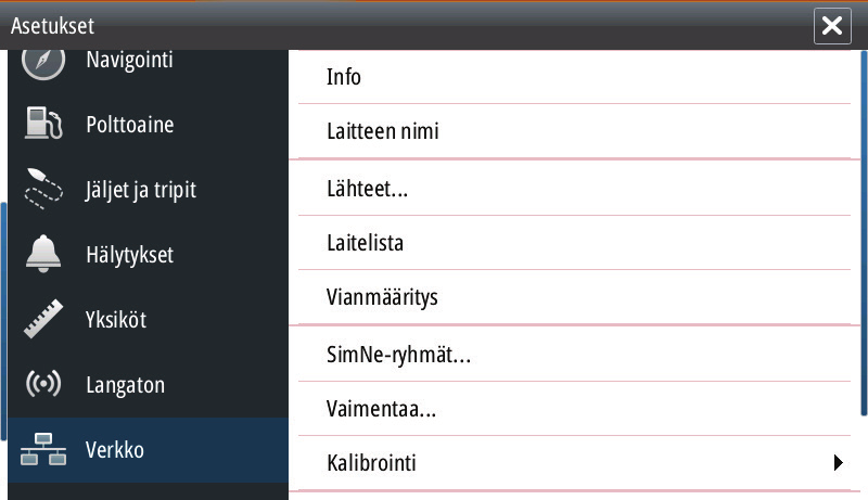 Kytkentä Precision-9-kompassi liitetään NMEA 2000 -verkkoon mukana toimitetun T-liittimen avulla.