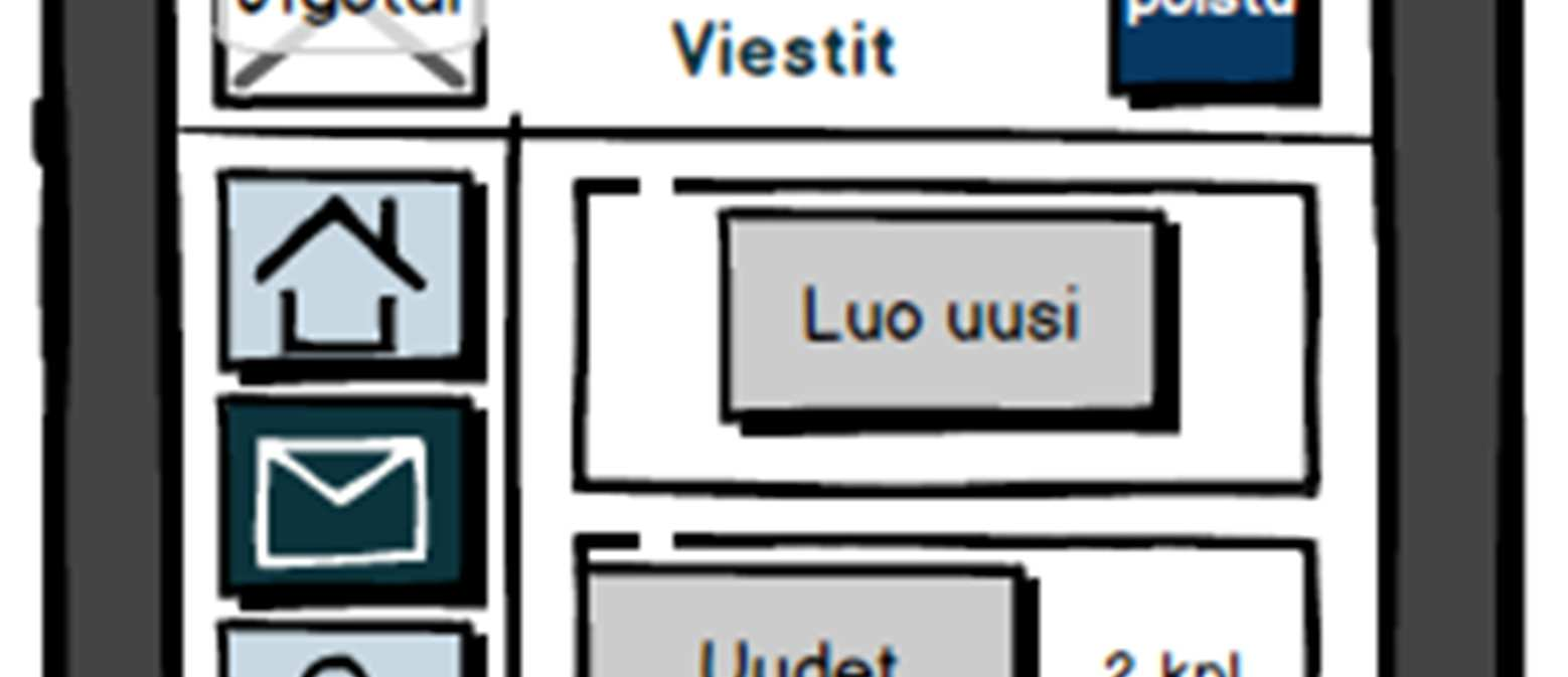 79 Viestiosion etusivulta (ks. kuvio 10) pääsee kirjoittamaan uuden viestin tai lukemaan saapuneita tai lähetettyjä viestejä.