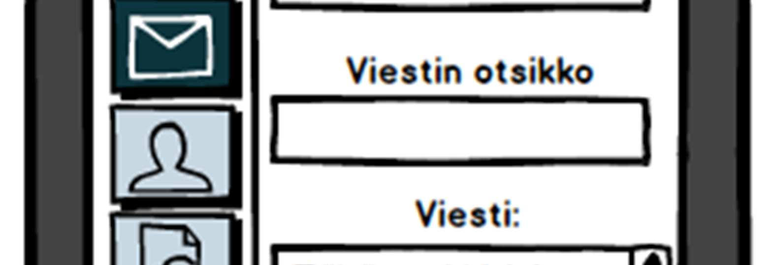 tarvitse välttämättä kirjoittaa koko nimeä itse. Kun viesti on kirjoitettu, käyttäjä voi lähettää sen painamalla lähetä-painiketta.