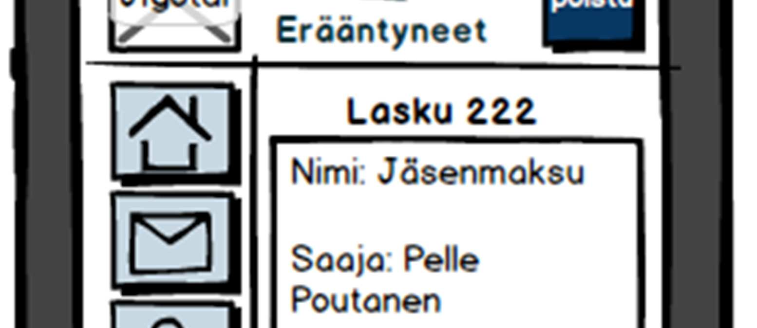 83 Tarkempia laskutietoja pääsee katsomaan linkin kautta, jossa lukee laskun saajan nimi ja laskun nimi.