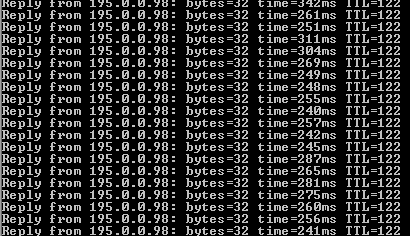 33 Kun labranetin koneelta lähetettiin ping-kyselyä win7-työasemalle, huomattiin kun data-liikenne alkoi olemaan melko tukossa.