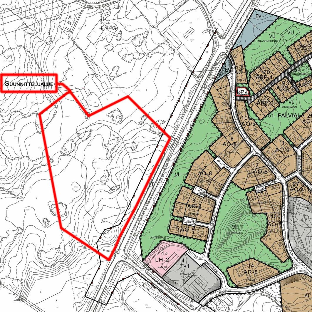 3.2.1.4 Asemakaava Sastamalan kaupunki Suunnittelualueen Sastamalantien puoleinen reuna on asemakaavoitetulla alueella ja on merkitty yleisen tien alueeksi. KUVA 7: Ote asemakaavasta. 3.