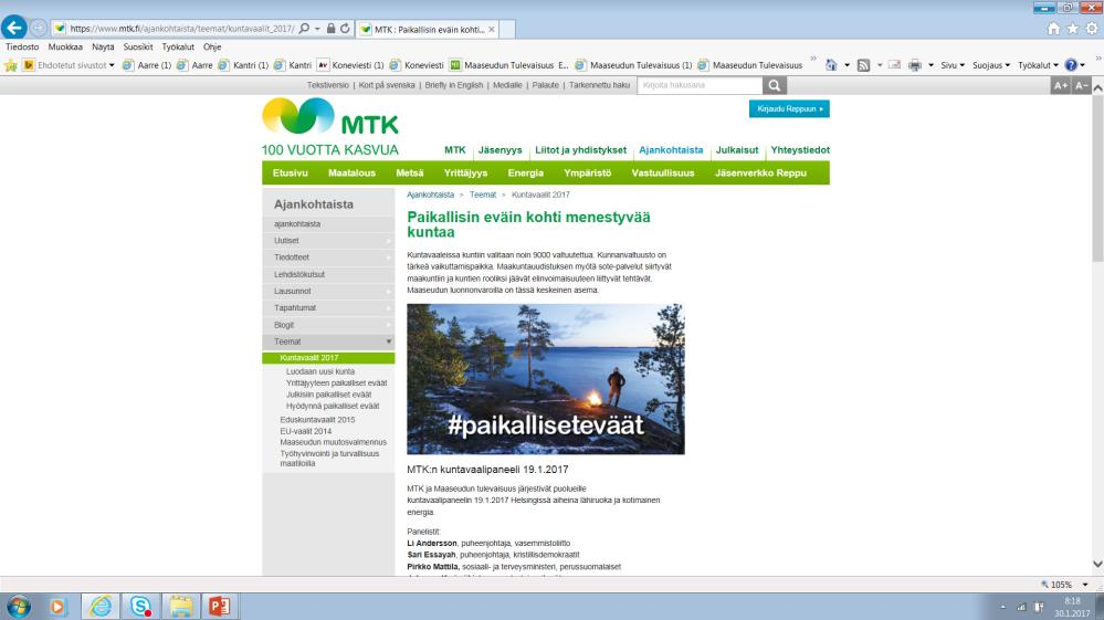 Kuntavaalit www.mtk.