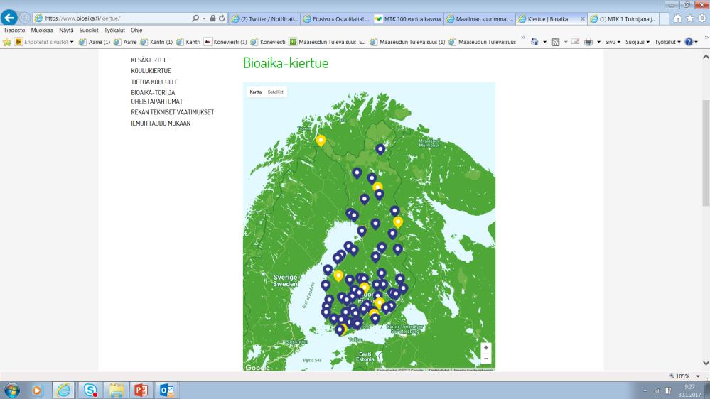 Bioaika-rekka (kesäkiertue ja koulukiertue) Kesäkiertue Rovaniemi / Tiedekeskus Pilke (6 v. synttärit) 21.- 23.6. Kilpisjärvi 27.-28.6. Pyhätunturi, Pelkosenniemi 30.