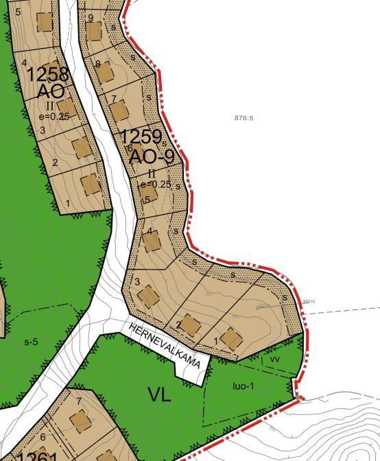 14 (18) 1.7.4 Rantavyöhyke vaiheessa, taikka myöhemmin vaatimuksina poistaa ns. vaarallisia tai varjostavia puita tonttien rajalta.