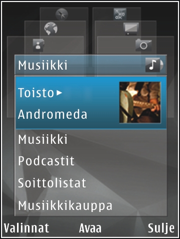 Laitteesi 32 Voit määrittää, että näppäimet lukittuvat automaattisesti tietyn ajan kuluttua. Katso "Suojausasetukset", s. 178.