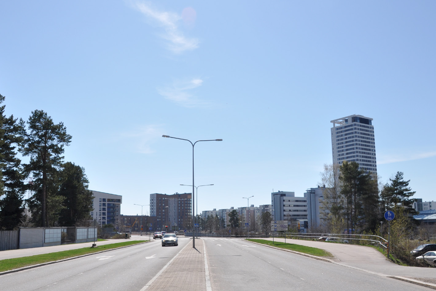 Ylhäällä näkymä uotieltä tilasta