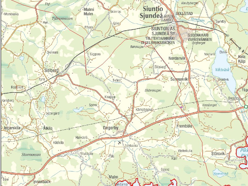 1. Kohteen kuvaus 1.1 Sijainti Pilottikohde (kuva 1) sijaitsee Inkoon kunnan alueella olevalla Sohlbergintiellä välillä Degerby-Tyris (Pt 11146, plv 0-5450). Koerakentaminen toteutettiin 4.-27.10.