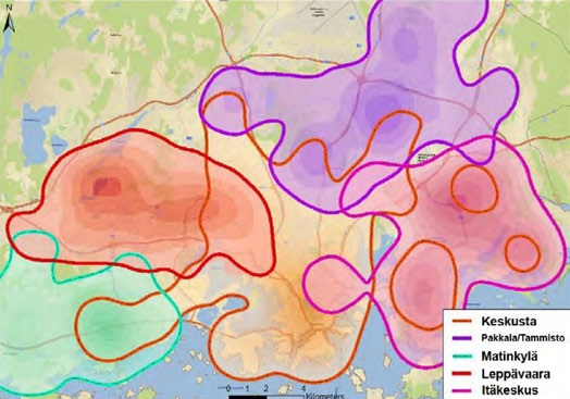 4 Julkiset palvelut Päiväkodit, koulut, oppilaitokset ja terveyspalvelut Pääkaupunkiseudun suurimmat peruspalvelukeskittymät (päiväkodit, koulut, oppilaitokset ja terveyspalvelut) sijaitsevat