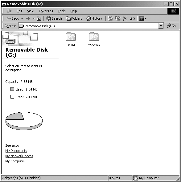 1 Dubbelklicka på [My Computer] t [Removable Disk] t [DCIM]. 3 Dubbelklicka på mappen [My Documents]. Högerklicka sedan på fönstret My Documents för att visa menyn och klicka sedan på [Paste].