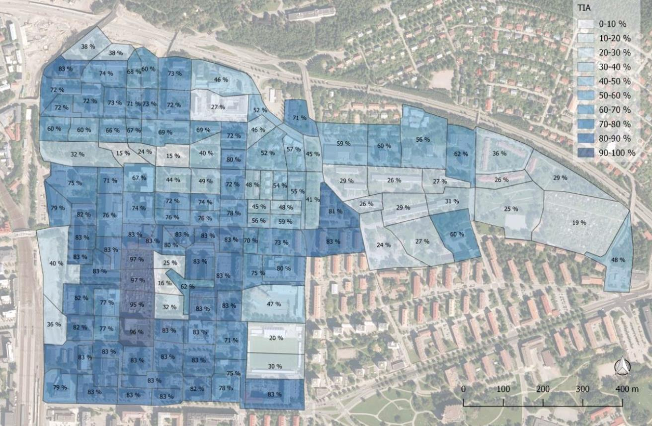 Hulevesimallinnus 5 Selvitysalueesta laadittiin SWMM-ohjelmistolla