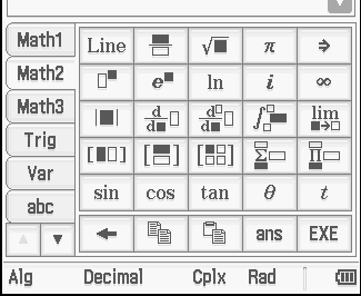 Etsi argumentti lausekkeelle 3 3i. Interactive, Complex.