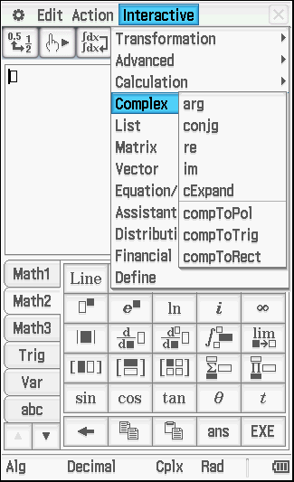 Tarkista yllä oleva laskusääntö laskemalla laskimella Ratkaisu. 1 (5 3i). Aseta a 5 ja b 3tarkasta itse. Etsi konjugaatti luvulle 3 4i. Interactive, Complex.
