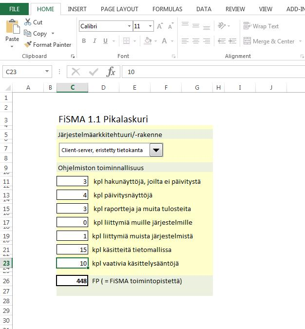 SNAP IFPUG on täydentänyt ohjelmiston koon määrittelyä toimintopisteiden lisäksi SNAPpisteillä Software Non-Functional Assessment Process http://www.ifpug.