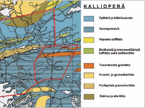 FCG Finnish Cnsulting Grup Oy Tampereen kaupunki 46 (96) Kuva 35. Kalliperä (Tampereen kaupunki 2008 1 ). Hankealueen likimääräinen rajaus n merkitty kartalle sinisellä.