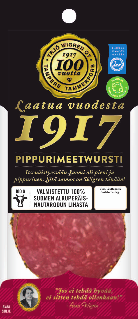 100 vuotisjuhlan kunniaksi julkaisemme ainutlaatuisen 100 naudanlihan.