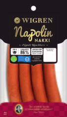 67 Brunssinakki Yksikköpaino 220g Wigwurstnakki