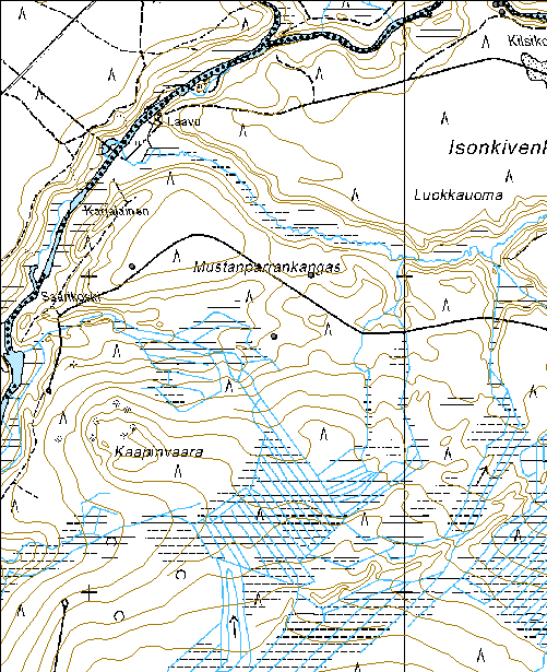 152 Kohdetyyppi: 9 Valmistuspaikat/työpaikat Copyright: Metsähallitus 2008