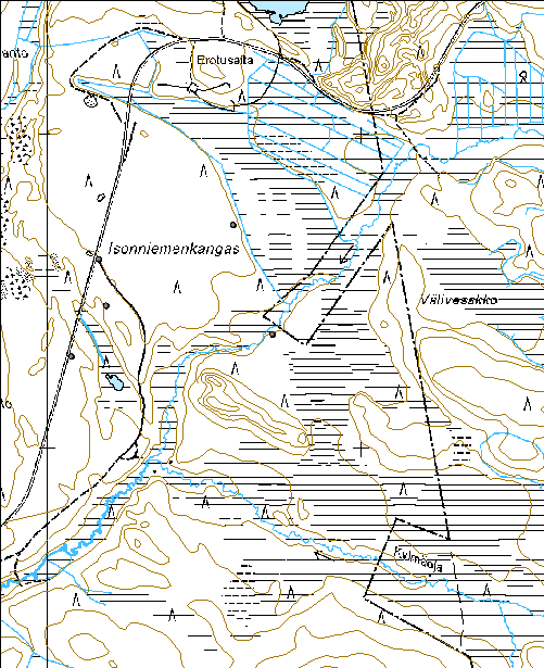 176 Kohdetyyppi: 9 Valmistuspaikat/työpaikat Copyright: Metsähallitus 2008