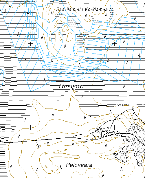 282 Kohdetyyppi: 13 Liikennekohteet Copyright: Metsähallitus 2008