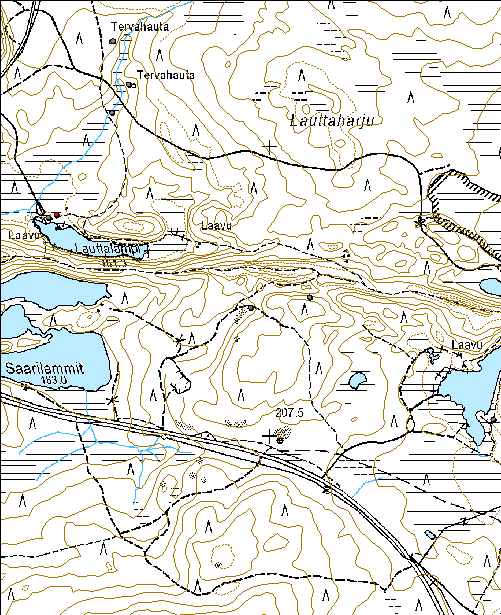 22 Kohdetyyppi: 17 Kivi- ja maarakenteet Copyright: Metsähallitus 2008