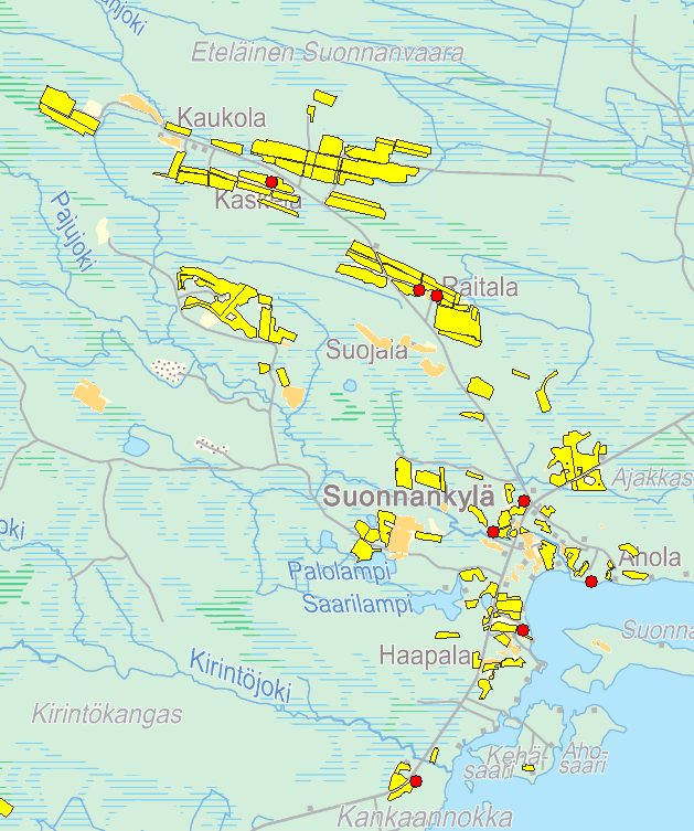 Mitä tiedetään maataloudesta alueella?