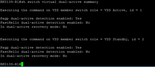15 3.2.4 Palautuminen Kun aktiivinen laite huomaa dual-active-skenaarion se pudottaa itsensä pois verkosta, sulkemalla kaikki portit lukuun ottamatta VSL-portteja.