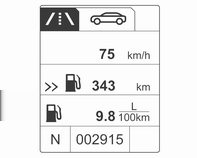 keskikulutuksen ja keskinopeuden osalta painamalla painiketta SET/CLR, näin on mahdollista näyttää kuljettajakohtaisia ajotietoja.