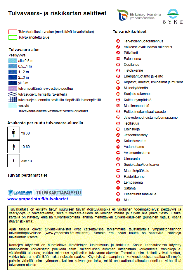 erkittävän tulvariskialueen