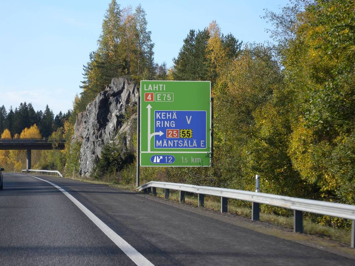 Kehä V opastuksen ja viitoituksen