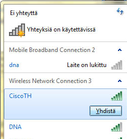 4. WLAN-yhteyden käyttöönotto / Windows 7 / Windows 8 / MAC OS