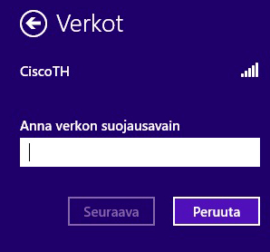 Valitse oma verkkosi. Win 7 Win 8 3.