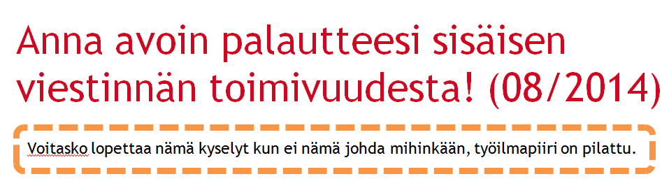 Mistä kaikki alki?