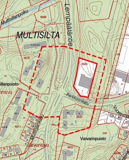 TAMPEREEN KAUPUNKI 3.1.2017 MULTISILTA, PERKKOONKATU 1. TONTIN KÄYTTÖTARKOITUKSEN MUUTTAMINEN. Asemakaava nro 8629 Diaarinumero: TRE: 6642/10.02.