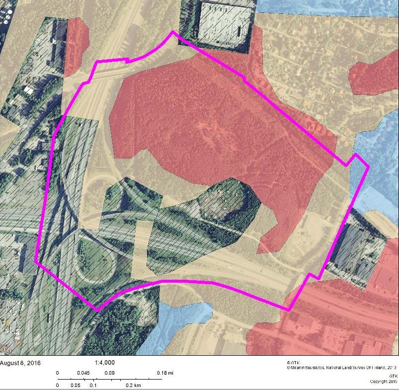 19.8.2016 4 (20) 2.3 Maaperä Selvitysalueen maaperä on GTK:n maaperäkartan mukaan pääosin kalliomaata.
