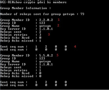 94 Show crypto gdoi ks members, komento antaa tarkemman kuvan kaikista ryhmän jäsenistä. Kuvion 52.