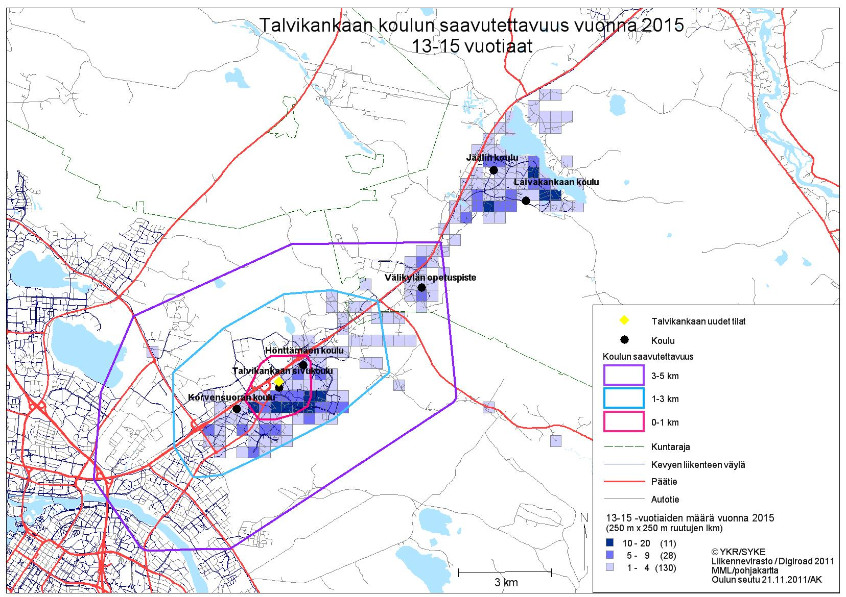 Korvensuoran kouluverkkotarkastelu 18.1.2012 9 Kuva 3.