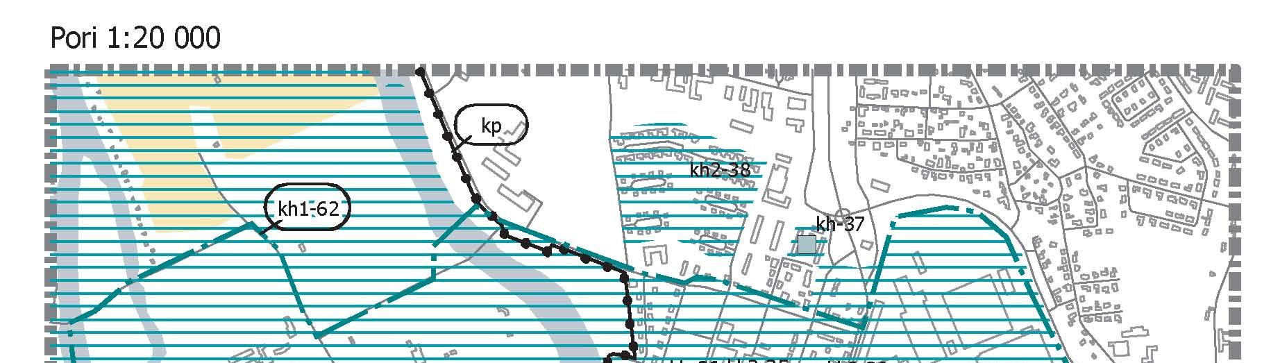 kh 1-62 Kokemäenjoen kulttuurimaisema, kh 1-63 Kivipori 4.2. Yleiskaava Suunnittelualueella on voimassa oikeusvaikutteinen Kantakaupungin yleiskaava 2025 (KV 10.