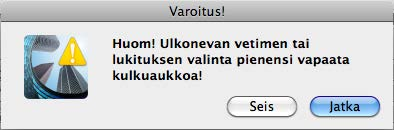 RUNGON SISÄÄNVETO JA PAKSUUS VAPAA KULKUAUKKO OVEN AUKEAMINEN Yleisiä ominaisuuksia Seuraavassa kuvatut säädöt ovat Liune-objektia varten käyttöä helpottamaan tehtyjä ominaisuuksia, jotka eivät