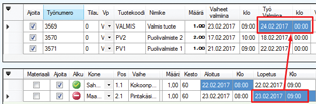 2 Kello 8-10, toinen seuraavana päivänä Kello 8-10. Valmistuu vuorokauden vaihtuessa lauantaina 18.