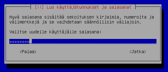 Liite 1/6 Seuraavaksi asennusohjelma kysyy paketinhallinnan asetuksista. Valitaan, että muita CD- tai DVD-levyjä ei käytetä.