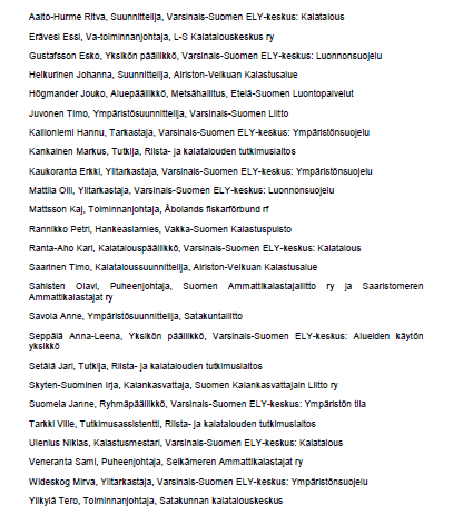 Varsinais-Suomen ja Satakunnan asiantuntijaryhmä