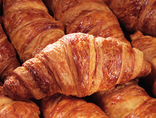 CROISSANTIT Täysjyväcroissant 6561 Myyntierä: 55 x 80 g Paistovalmis pakaste Voicroissant 25 g, bake up 29391 Myyntierä: 200 x 25 g Paistovalmis pakaste Minivoicroissant 25 g 32181 Myyntierä: 225 x