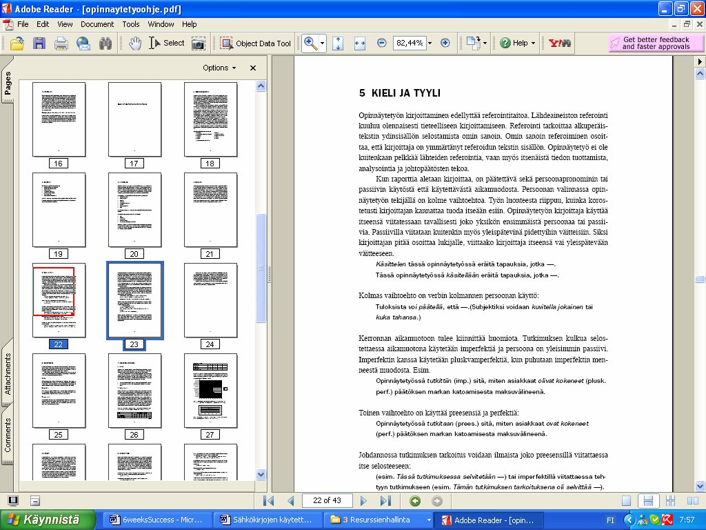 9 Pages-välilehdellä zoomausta voi muuttaa tarttumalla kuvakkeesta punaisella merkityn alueen reunaan ja vetämällä siitä näytön rajausta suuremmaksi