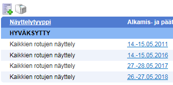 21.4.2016 5(7) Puolletun anomuksen hyväksyminen ja hylkääminen Kennelliitossa Kun anomus on puollettu, näkyy se välittömästi Kennelliiton työlistalla.
