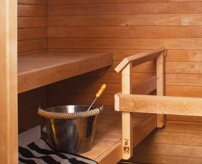 Skanska Design Varusteet Kylpyhuone, wc ja sauna Saunan