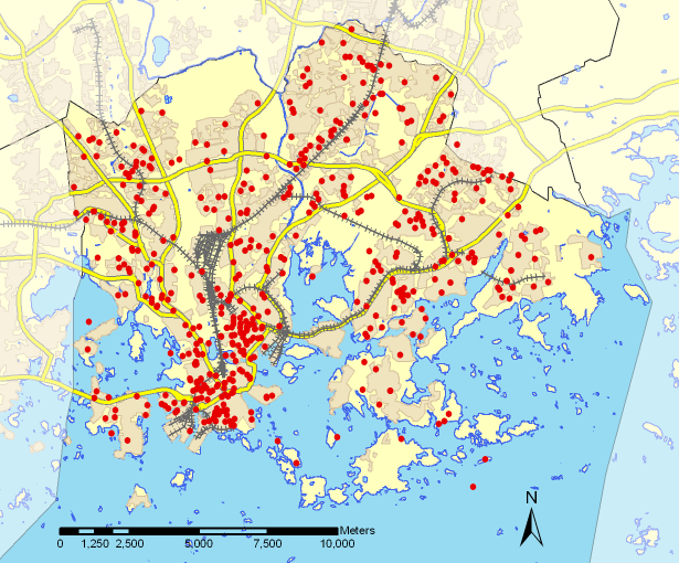 Example of analysis of fire and rescue data: building fires in Helsinki