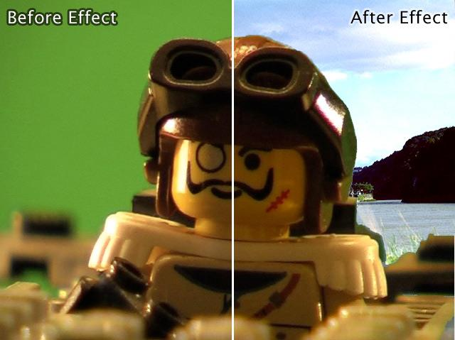 22 Chroma key on tekniikka, jota käytetään taustan korvaamiseen uudella kuvalla. Tätä käytetään useimmiten värillisen taustan korvaamisella joko kuvatulla materiaalilla tai CGI-elementeillä.