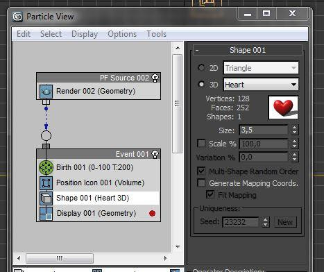 animaation luonti josta nähdään luodut partikkelit Partikkeleiden luonti Partikkeleja voidaan luoda perinteisesti Create/Geometry/Particle systems valikon kautta.